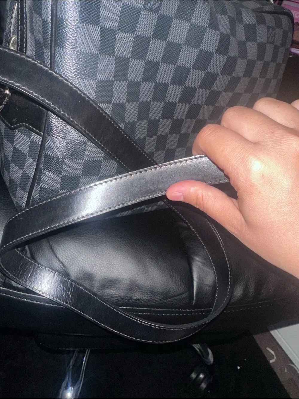 Louis Vuitton Damier Graphite Black Messenger Bag